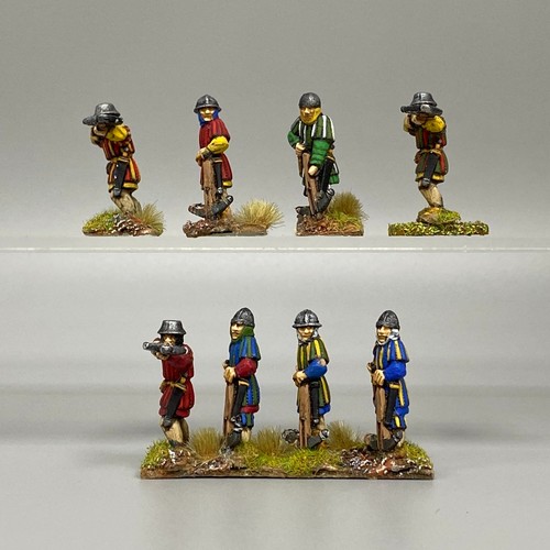 Painted medieval crossbowmen - painted,