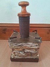 Victorian Steampunk Invention Electric Book Paper Sculpture Device