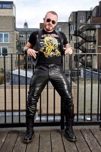 Men black cowhide - men's,
