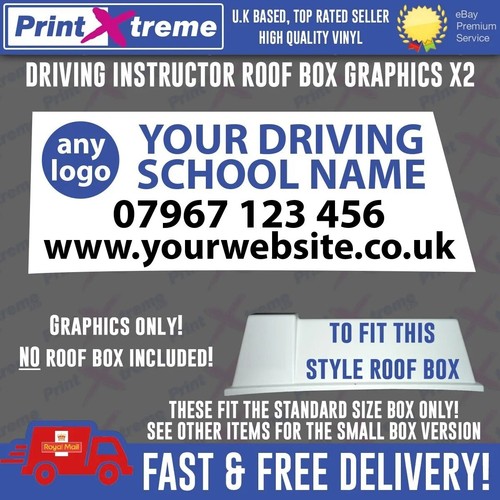 Driving instructor roof box - instructor,
