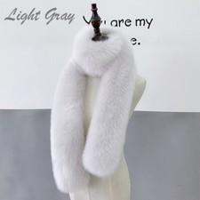Ladies Faux Fox Fur Scarf Long
