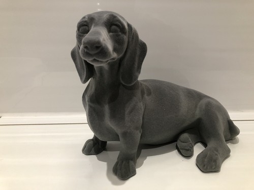 Grey velveteen sitting - grey,