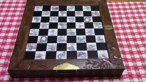 Vintage chinese chess - chess, set