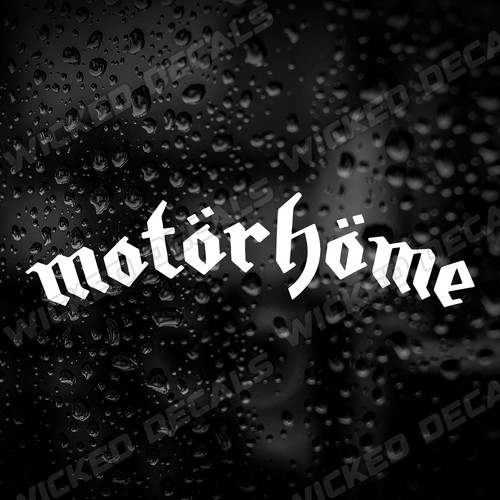 Motorhome vinyl sticker camper - motorhome,