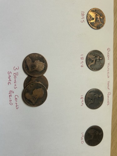 Victoria halfpennies 1895 1897 - victoria,