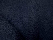 Dark Blue Part Sheepskin Hide Short Curly  3 mm pile - 1.5 sq ft HR134
