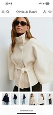 Women’s Cream Belted Cape