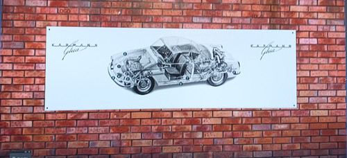 Karmann ghia large cut - bw,