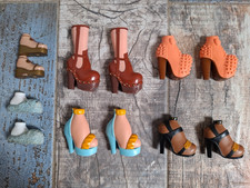 Bratz Doll Flat & Heeled Shoes & Boots Bundle 6 Pairs
