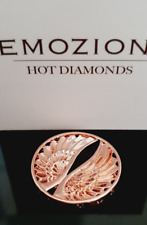 Hot Diamonds Emozioni Rose Gold Plated Angel Wings 25mm Coin
