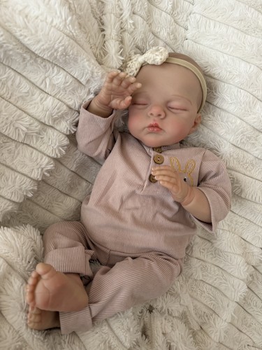 Reborn baby girl doll - baby, sleeping