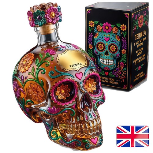 Gothic skull head glass liquor - glass,