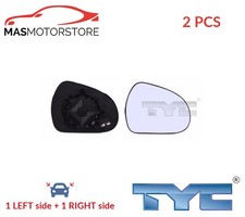 REAR VIEW MIRROR GLASS PAIR LHD ONLY TYC 326-0088-1 2PCS P FOR PEUGEOT 308 SW