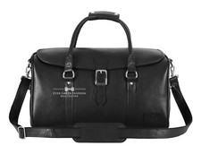 Handmade Large Leather Duffle Weekend Bag Travel Gym Luggage Black Holdall Bag