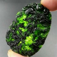 Natural Black Green Jade