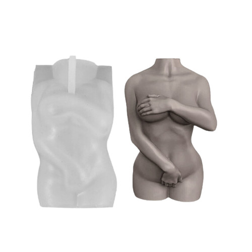 Mould naked woman torso resin - naked,
