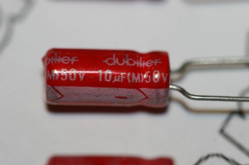 10uf 50v capacitor radial - 5x,