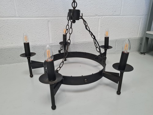 Rustic medieval chandelier - medieval,