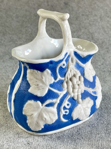 Antique parian ware blue - parian, white