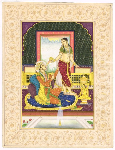 Indian love scene - love,