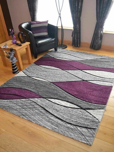 Modern grey purple - grey, rugs