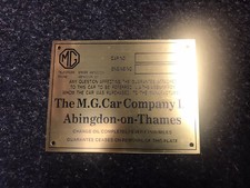 MG MMM Guarantee Plate J2 PA