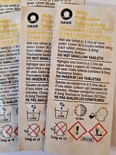 OFFICIAL 500 tablets OASIS WATER PURIFICATION TABLETS BULK PURIFYING EXP 2028