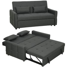 Homcom seater sofa bed - homcom, 2