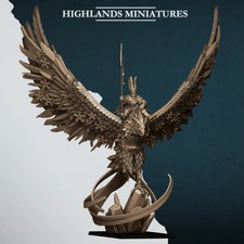 Aegean Elf Lord on Ice Phoenix - Highlands Miniatures - Aegean Elves - 28mm