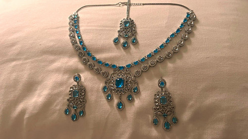 Silver baby blue - silver,