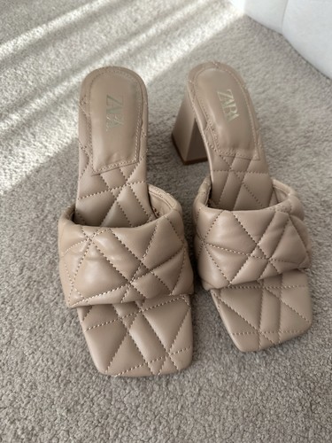 Zara women quilted beige - women’s,