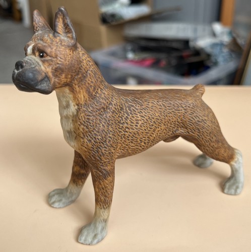 Vintage boxer dog pottery - boxer,