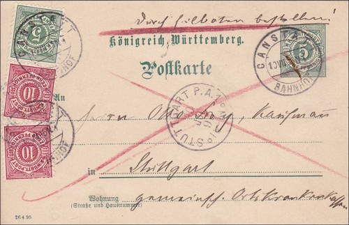 Württemberg postal - württemberg:,