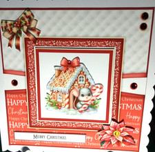 Handmade decoupage gingerbread