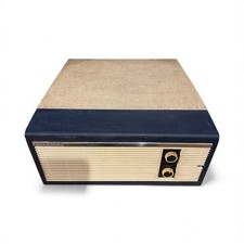 Fidelity Hf35 Vintage Record Player Blue And cream No Volume