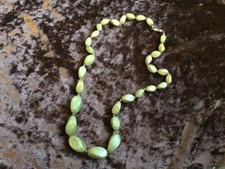 Vintage green stone necklace