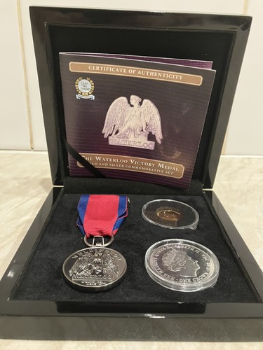 Coin gold silver waterloo - coin,