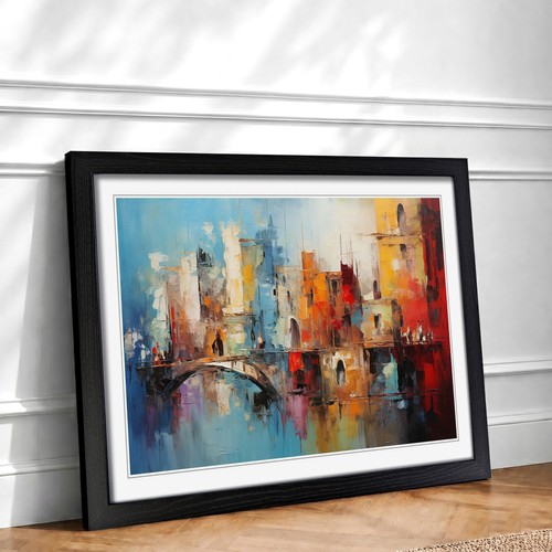 Venice abstract framed wall - abstract,