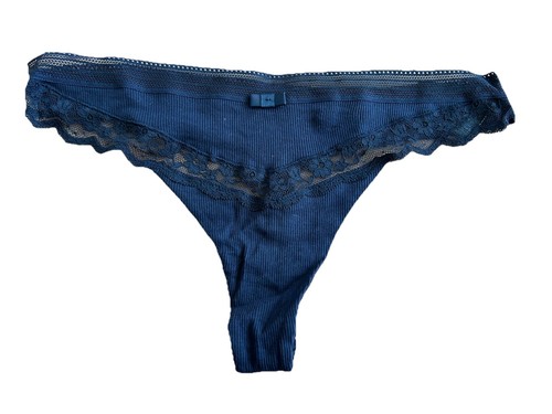 Navy blue ribbed lace - navy,