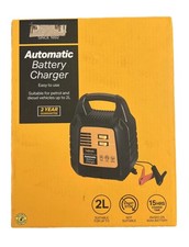 Halfords Fully Automatic Battery Charger Comes With Box R.R.P. £37.99