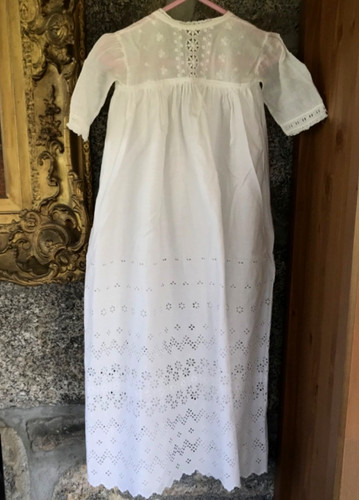 Antique christening gown - christening,