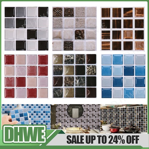 100x mosaic tile stickers - tile, peel