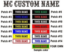 BIKER, MC CUSTOM NAME