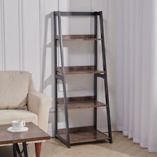 Rustic Wood Ladder Shelf Retro