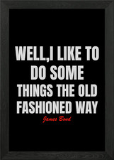 James Bond Quotes Framed Wall
