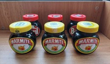 6 Empty Marmite Bovril Glass