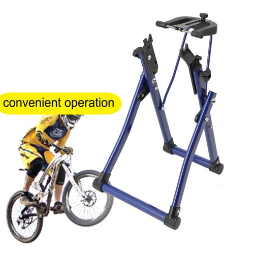 Mtb bike wheel truing - wheel, stand