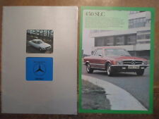 MERCEDES BENZ 450 SLC COUPE orig 1975 UK Mkt Sales Brochure + Specs Folder