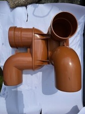 2 x 110mm Underground Drainage P-Trap Gulleys BS4660 & EN-1401 Manu Aquaflow