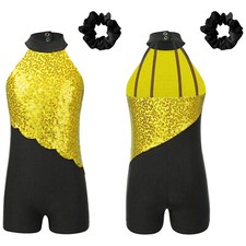 Girls Sequin Gymnastic Leotard